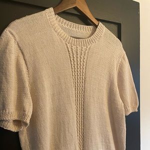 Hand Knitted T-Shirt Size Small